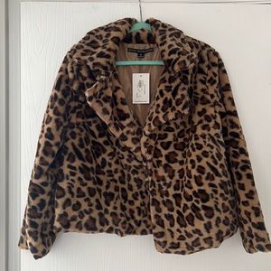 Leopard print coat
